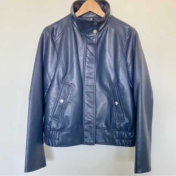 NWT French Connection Faux Leather Jacket Size M - Picture 11 of 17